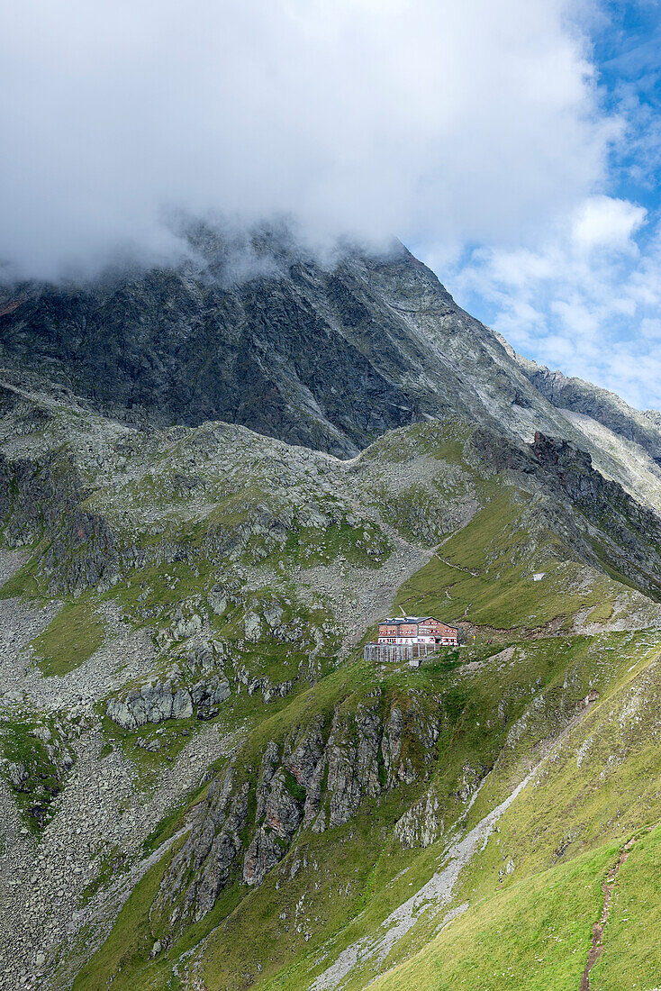 Stubai Alps, Tyrol, Austria. The Innsbrucker Hut