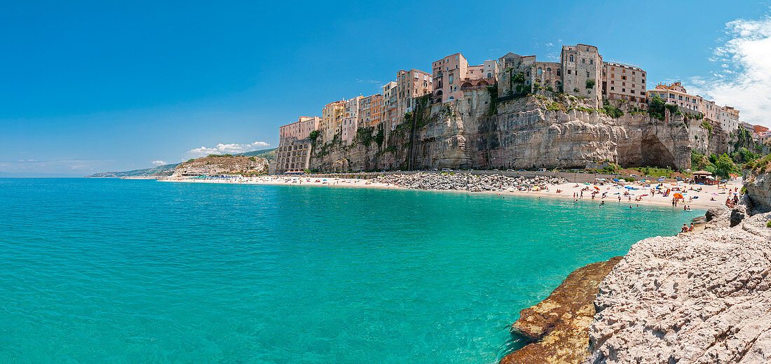 Tropea, Vibo Valentia, Calabria, Italy.The houses of Tropea