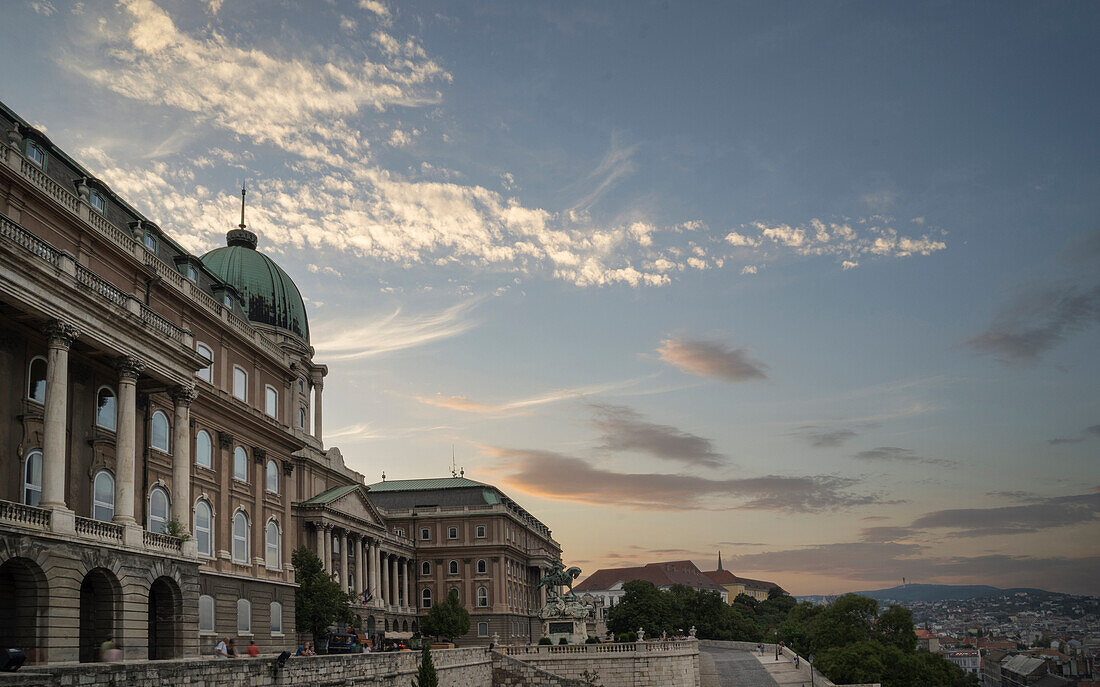 Buda Castle in cityscape, Budapest, Hungary