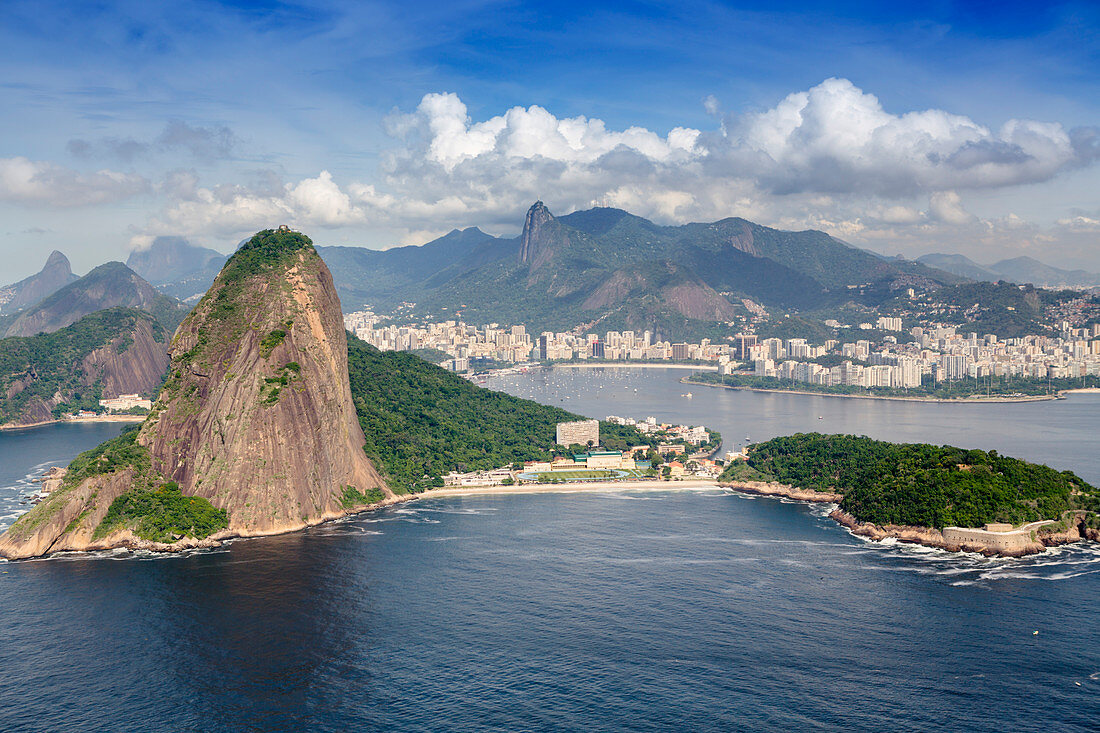 Sugar Loaf and Guanabara Bay, Rio de Janeiro, Brazil, South America