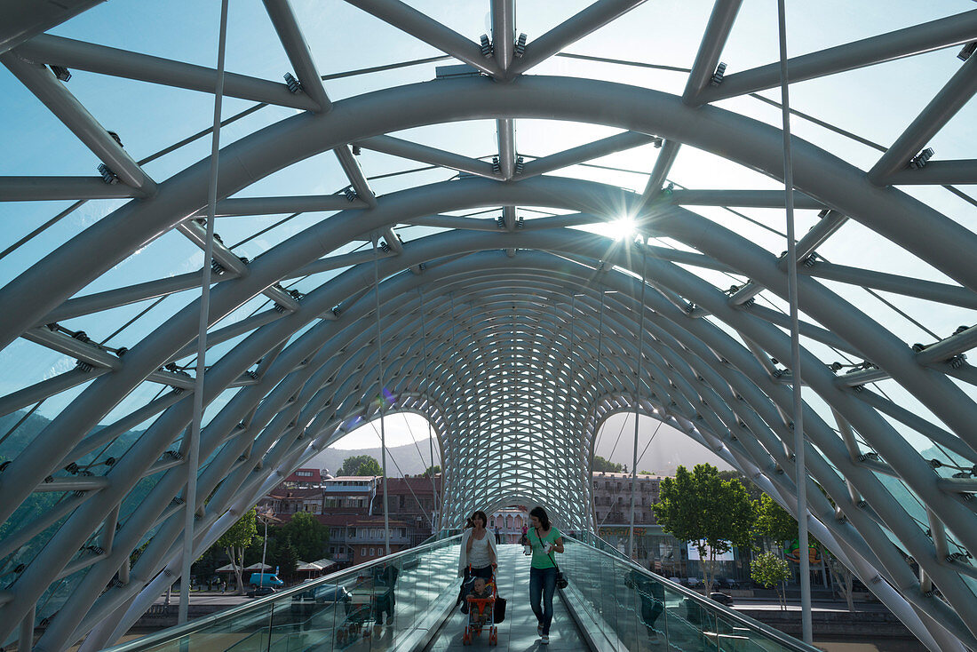 The Peace Bridge, Tblisi, Georgia, Central Asia, Asia