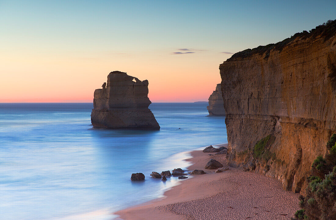 Stacks of Twelve Apostles at Gibson Steps, Port Campbell National Park, Great Ocean Road, Victoria, Australia, Pacific