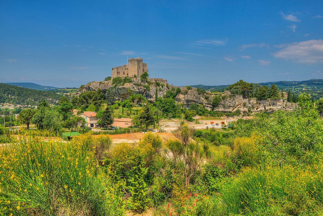 Burg der Grafen von Toulouse, Vaison-la-Romaine, Vaucluse, Provence-Alpes-Cotes d'Azur, Frankreich