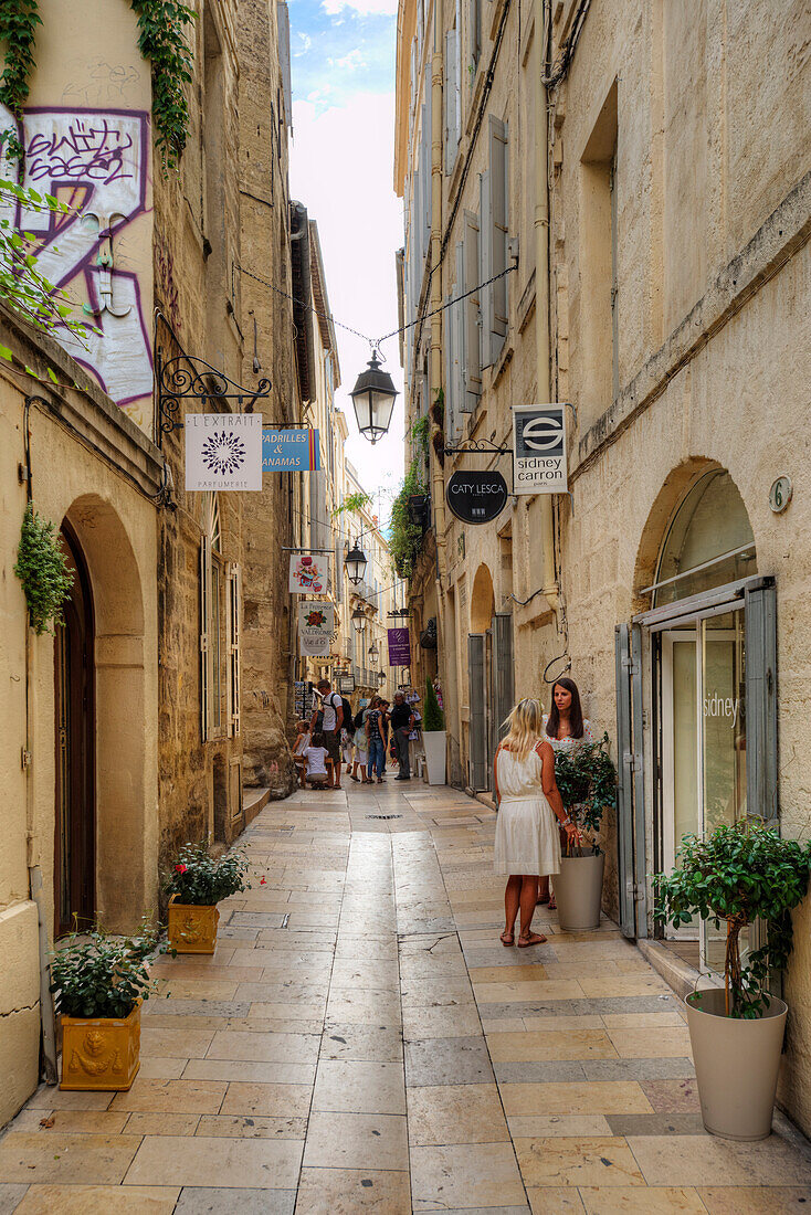 Alley at Montpellier, Herault, Languedoc-Roussillon, France