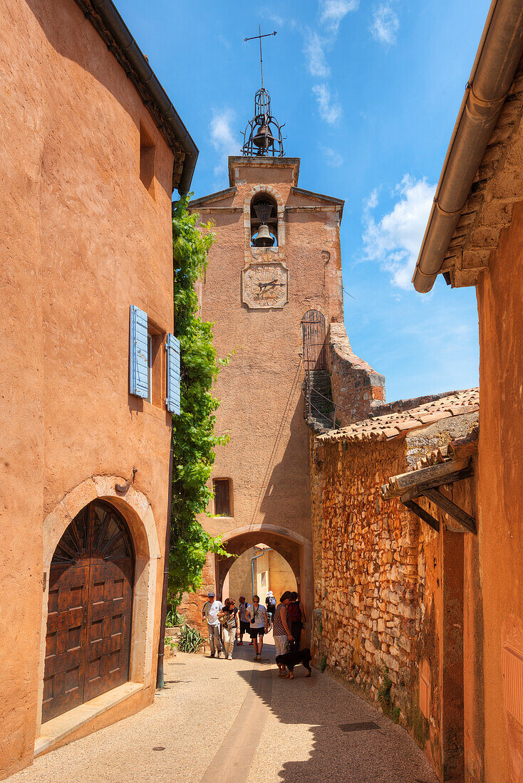 Bell tower, Roussillon, Vaucluse, Provence-Alpes-Cote d'Azur, France