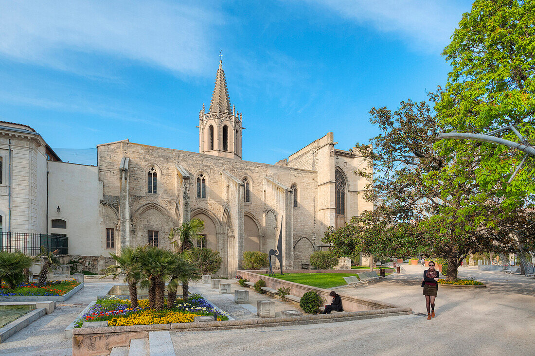 Square Agricol Perdiguier, Temple St. Martial, Avignon, Provence-Alpes-Côte d'Azur, Frankreich