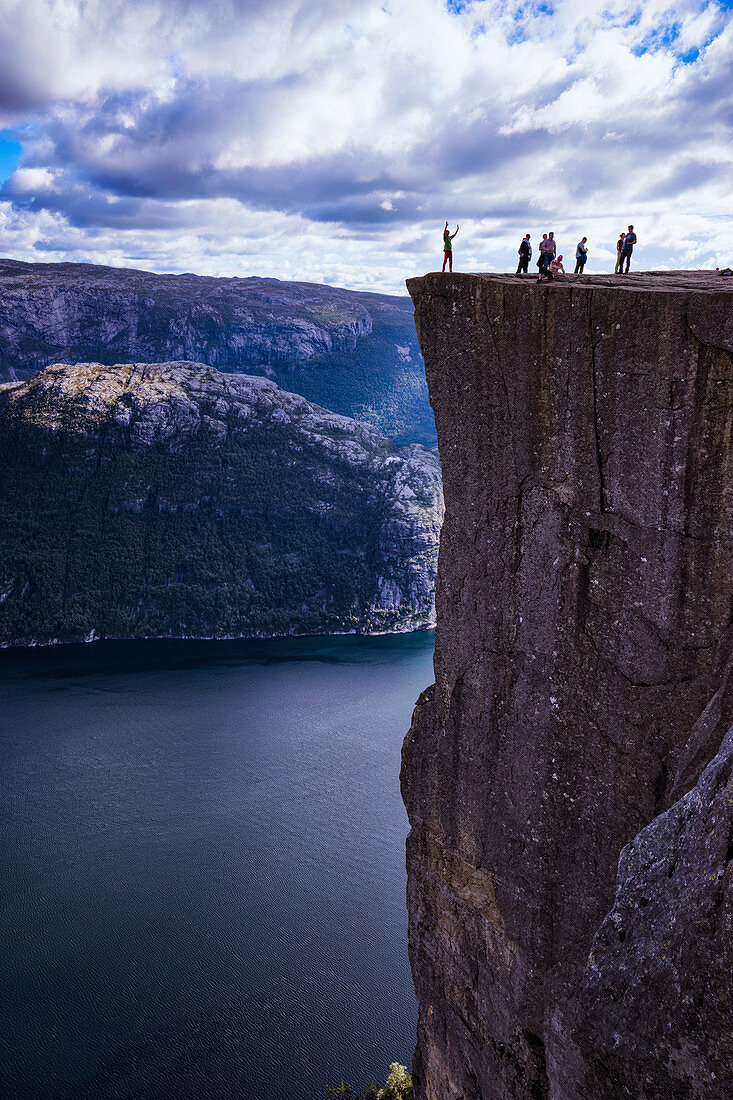 Pulpit Rock, Lysefjord view, Stavanger, Norway, Scandinavia, Europe