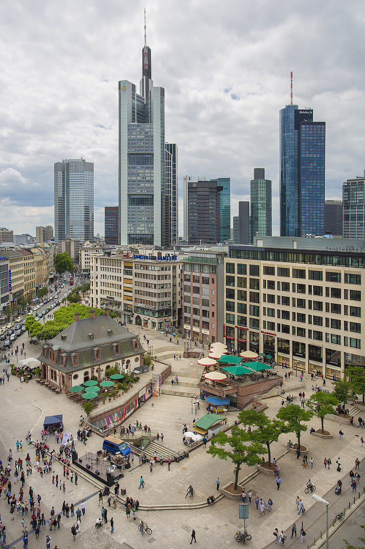 Germany, Frankfurt City Skyline.