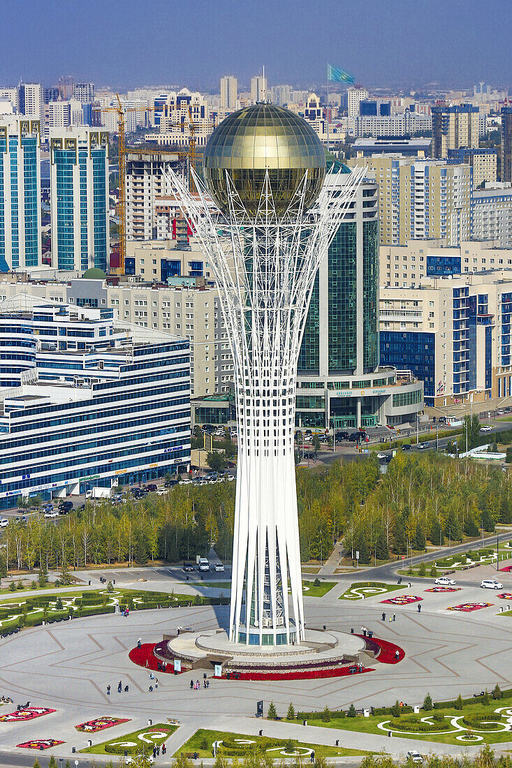 Kazakhstan, Astana City, New Administrative City, Bayterek Monument.
