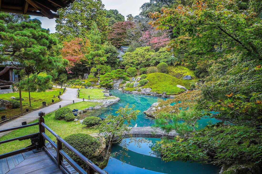 Japan , Kyoto City, Shoren In Temple, the garden.