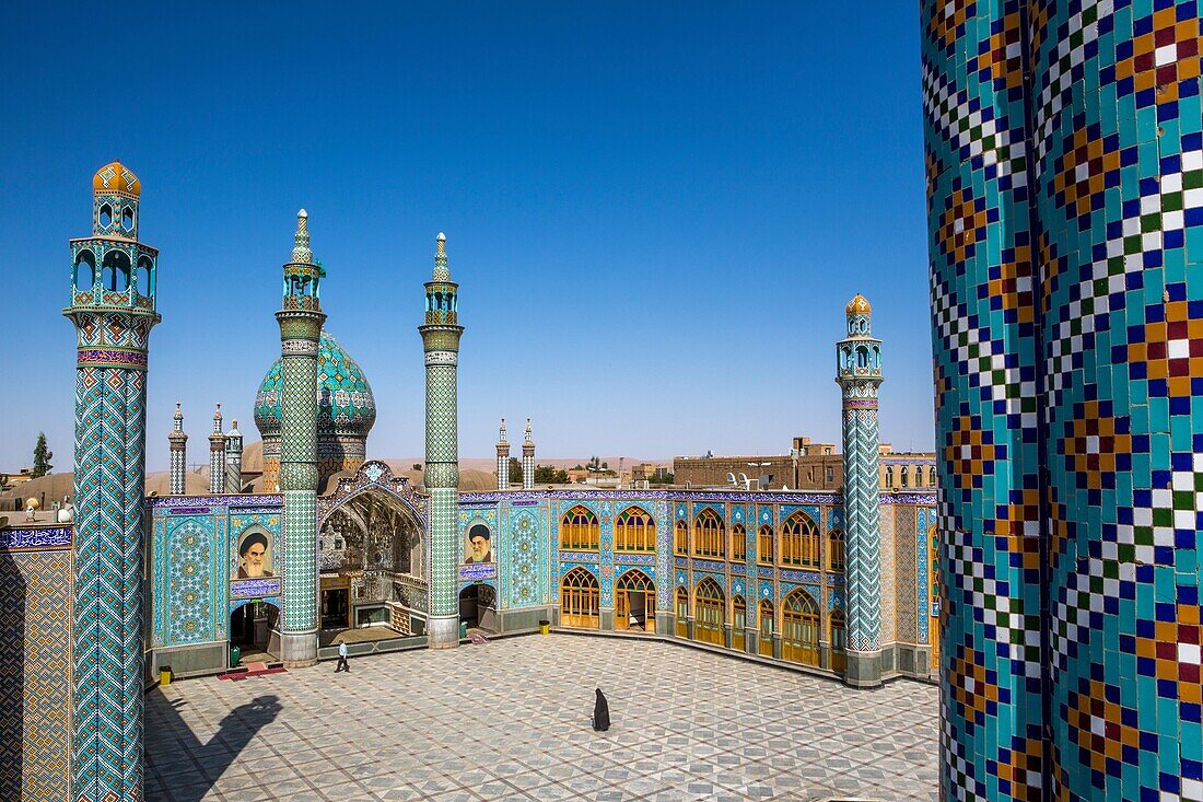 Iran, Aran City (near Koshan), Mohamed Helal Complex, Imam Sade Mausoleum.