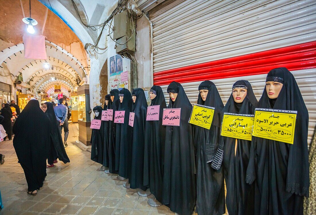 Iran, Yazd City, Shop at Yazd Bazaar,.