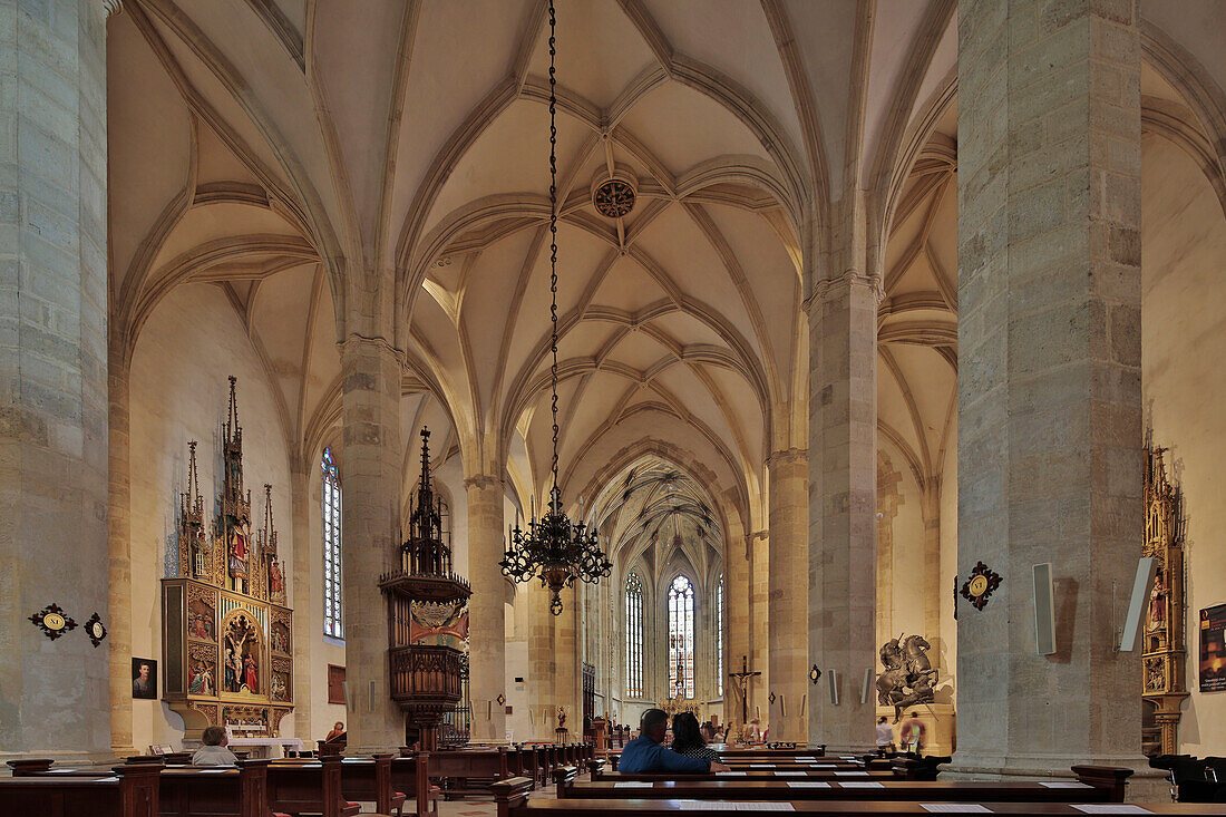 Inside St. Martin's Cathedral at Bratislava (Pressburg) , Danube , Slovakia , Europe