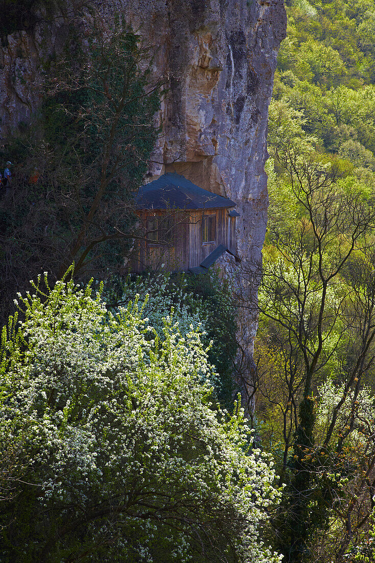 Felsenkirchen von Ivanovo im Rusenski Lom Nature Park , Bei Russe (Pyce) , Bulgarien , Europa