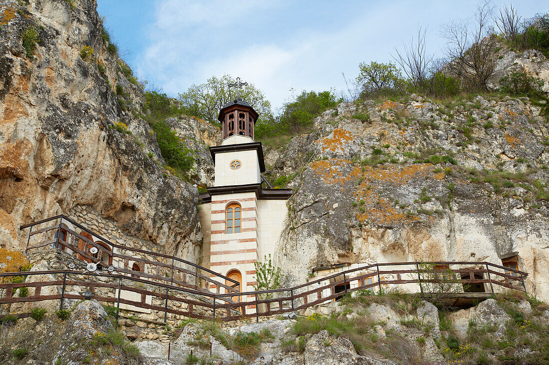 Rock-Hewn Churches and monastery at Bassarbovo , Near Russe (Pyce) , River Danube , Bulgaria , Europe