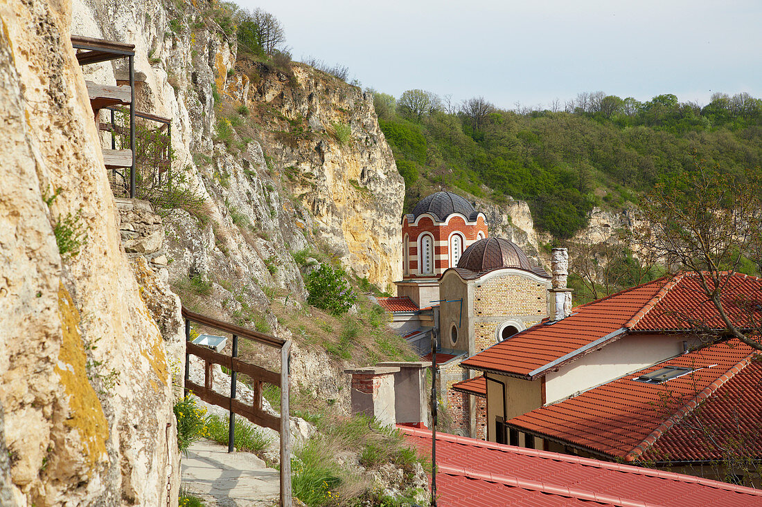 Felsenkloster von Bassarbovo , Sveti Dimitar Basarbovski , Bei Russe (Pyce) , Bulgarien , Europa