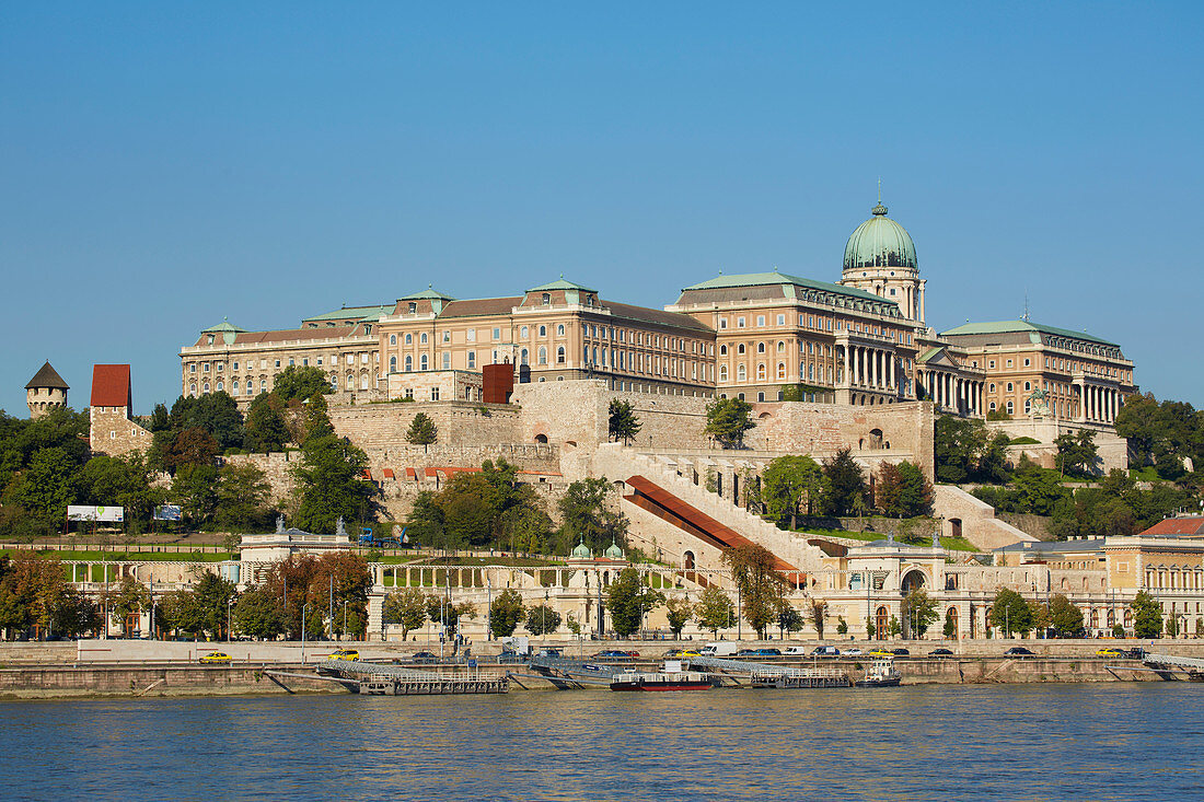 Castle at Buda , Budapest , River Danube , Hungary , Europe