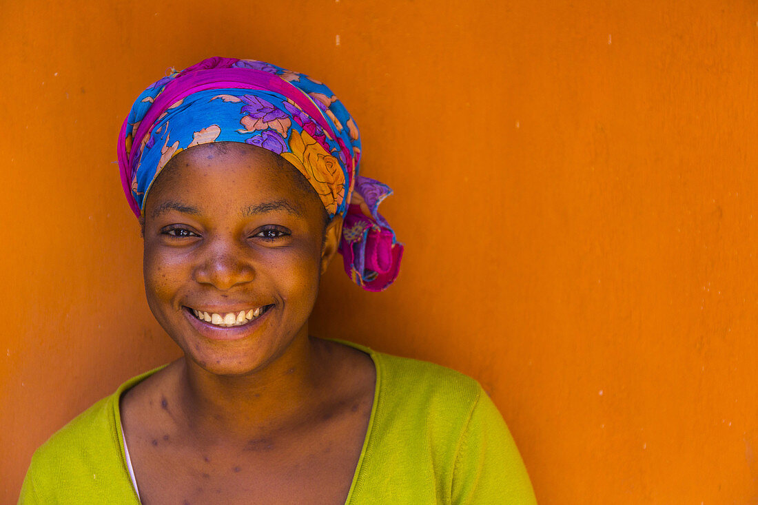 Bemba girl, Bemba people, Zambia, Africa.