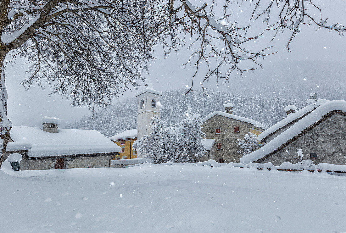 Casaccia village, Bregaglia valley, Engadin, Switzerland