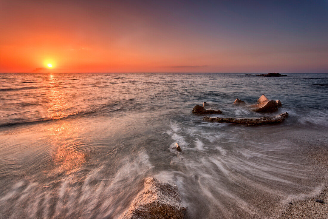 Tropea, Calabria, Italy. Sunset near Tropea Island