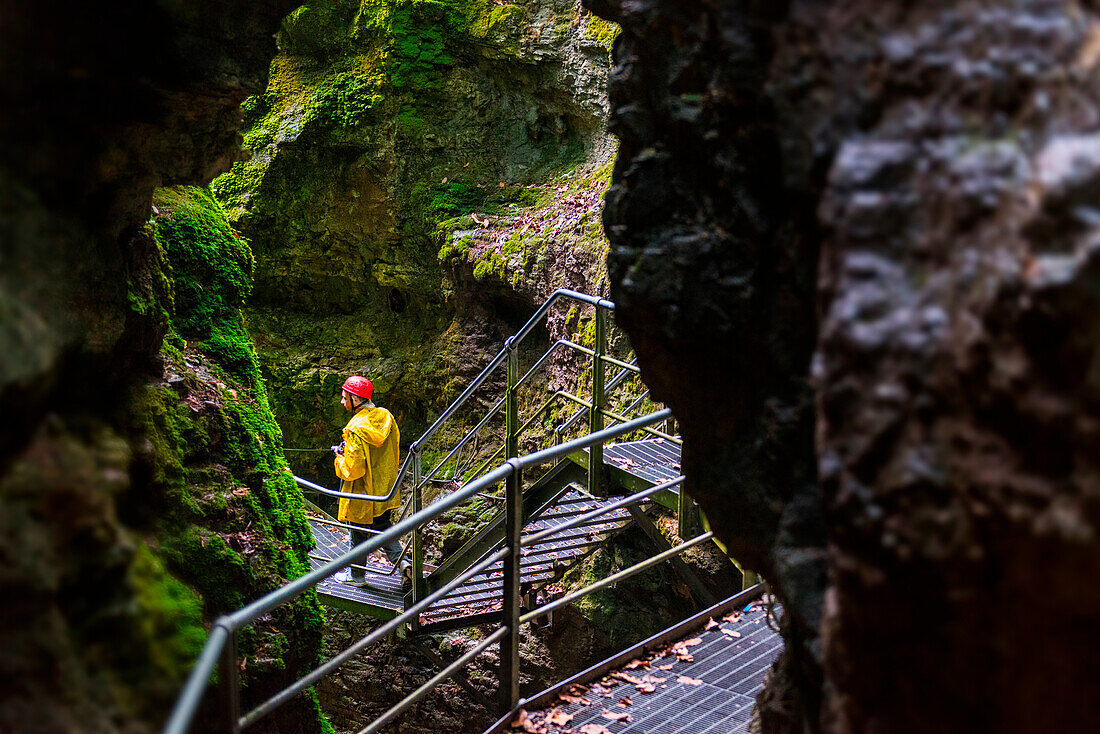 Italy, Trentino Alto Adige, Non valley, Rio Sass Canyon.