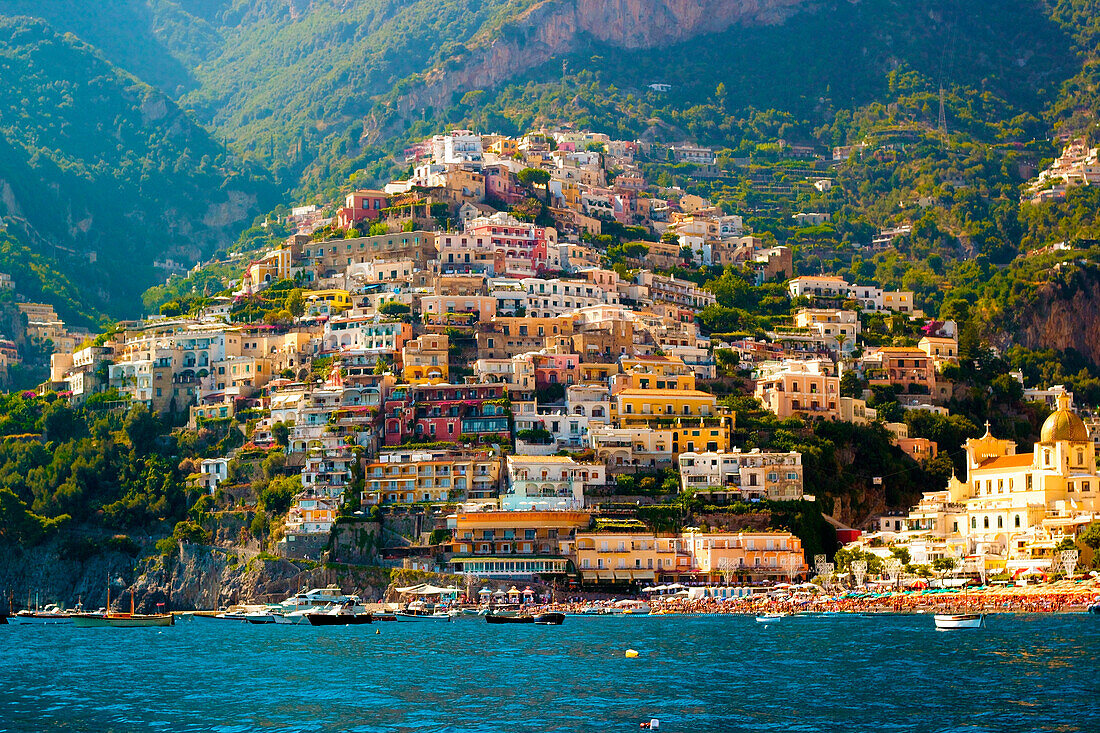 Positano, Campania, Salerno, beautiful Town on the Amalfi Coast.