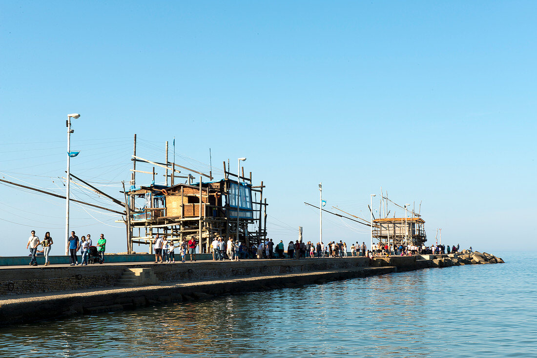 Trabocco near St. Vito on the Adriatic Coast