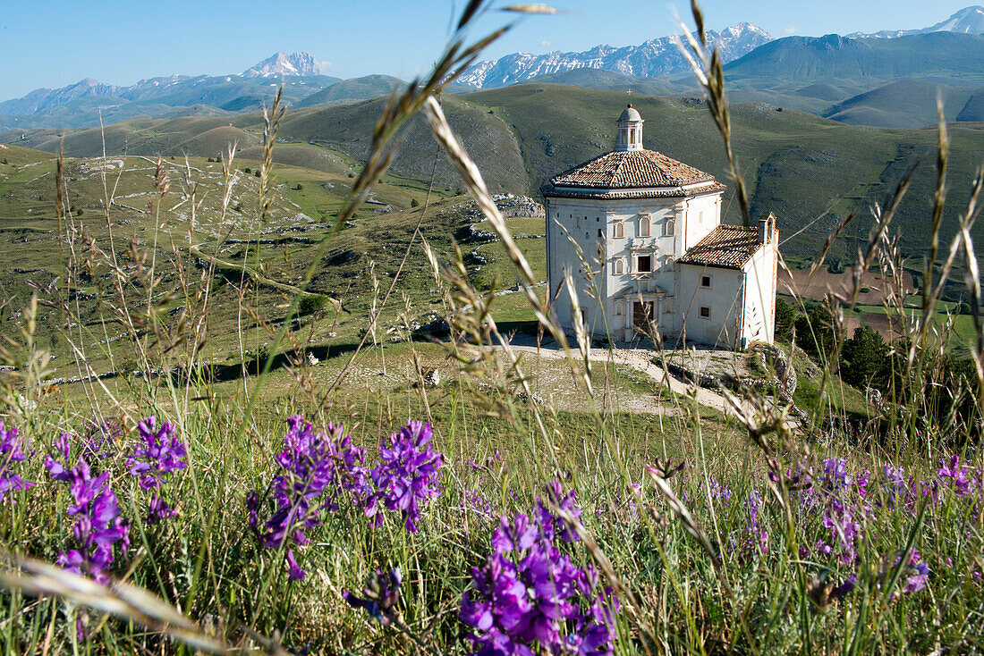 The Transhumance church Santa Maria della Pieta in the Gran Sasso NP