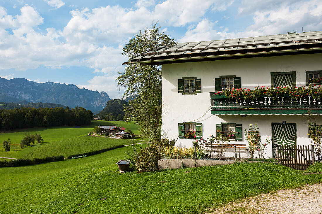 traditional farmhouse, near Berchtesgaden, Bavaria, Germany