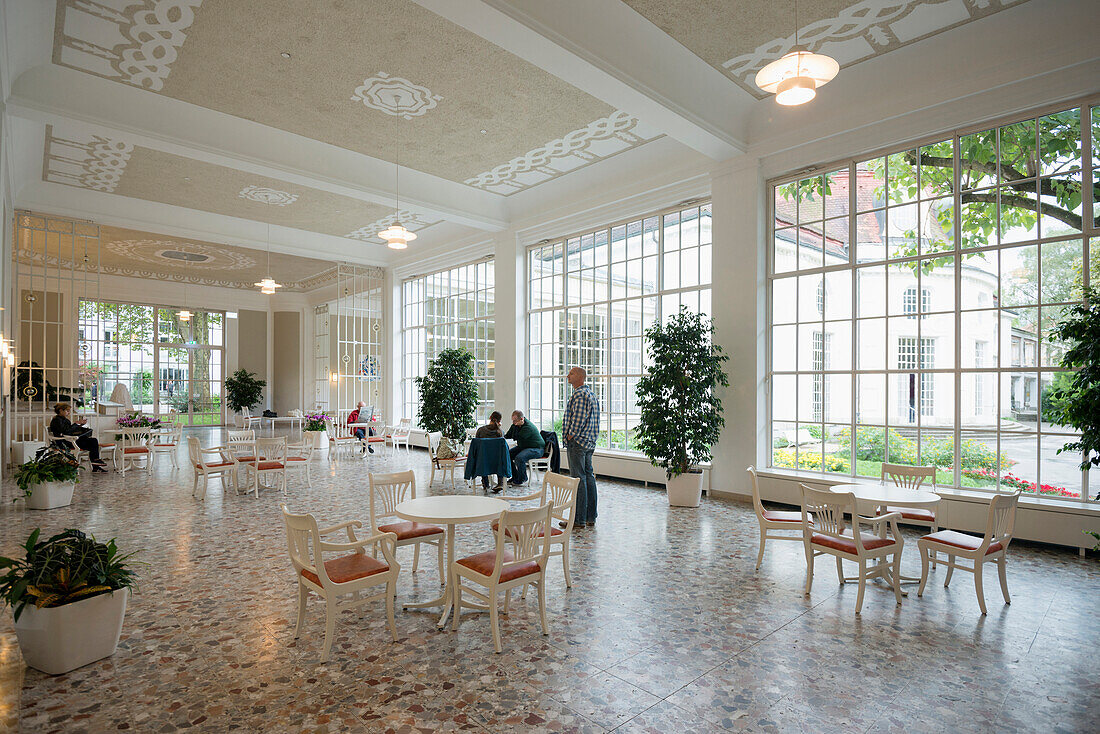 pump room, spa complex, Bad Reichenhall, Upper Bavaria, Bavaria, Germany