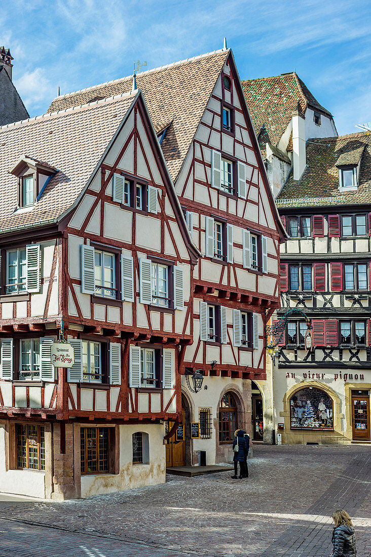 timbered houses, Colmar, Alsace, France