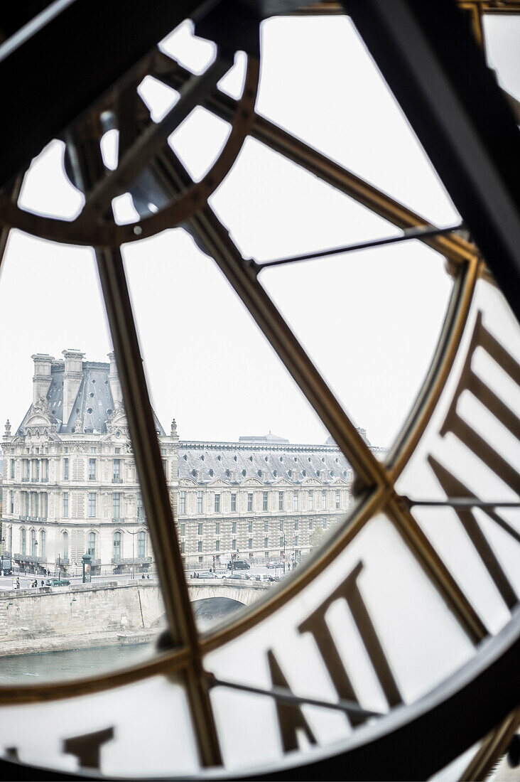 Old station clock, Museum d'Orsay, Paris, France