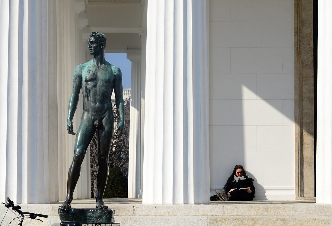 At Theseus temple in the peoples garden, Vienna, Austria