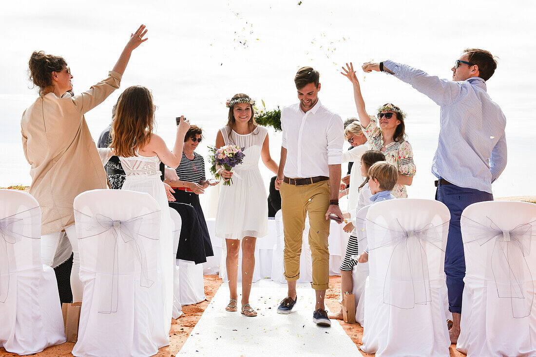 Hochzeit am Strand von Vale do Lobo, Algarve, Portugal