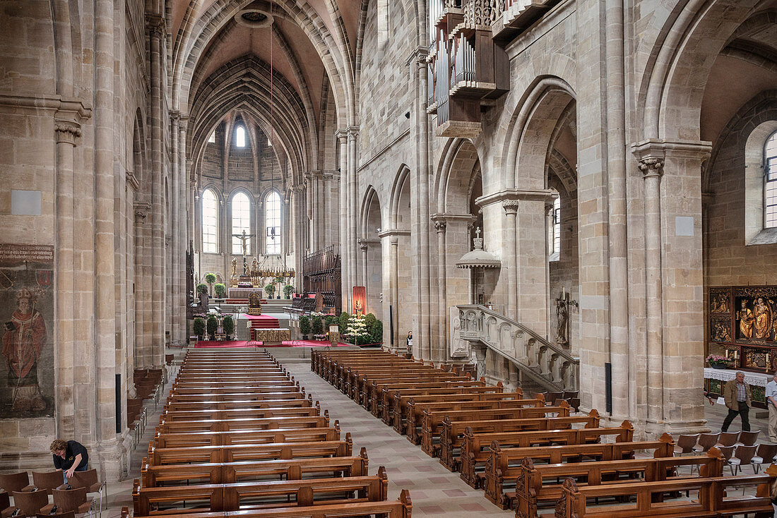 interior view of Bamberg cathedral, Frankonia Region, Bavaria, Germany, UNESCO World Heritage