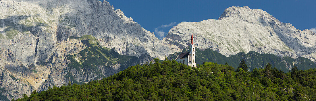 Wallfahrtskirche Maria Locherboden, Mieminger Kette, Inntal, Tirol, Österreich