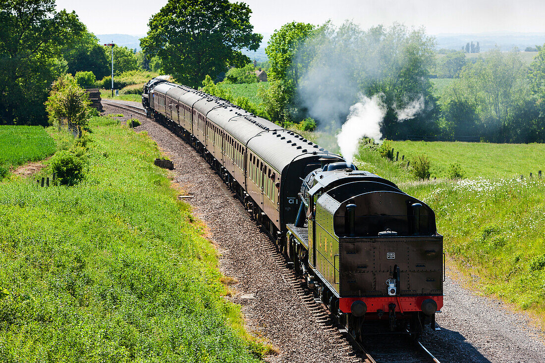steam train, Gloucestershire Warwickshire Railway, Gloucestershire, England.