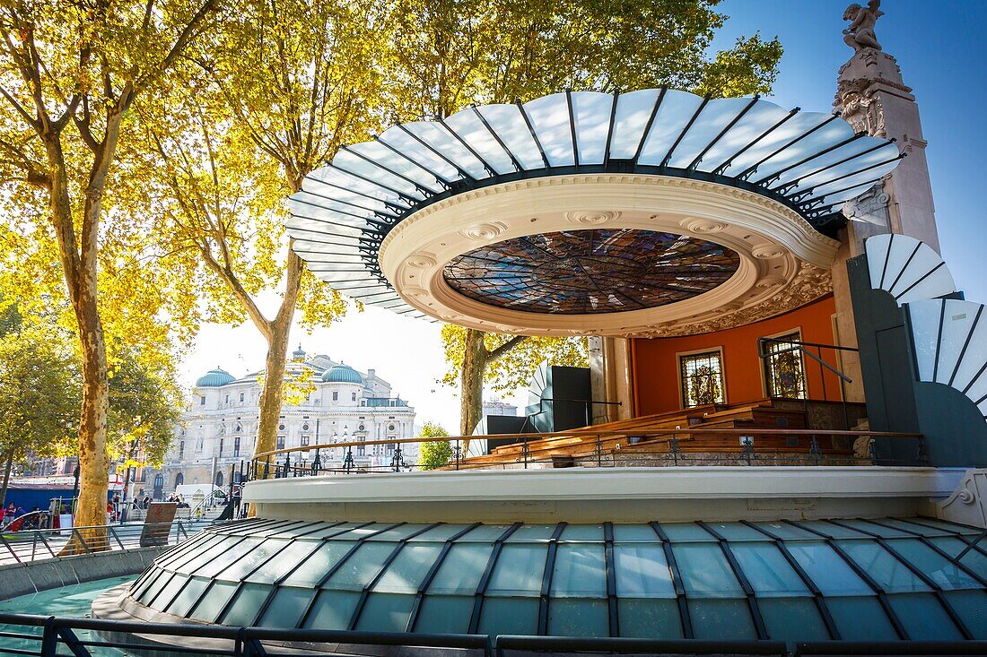 Arenal bandstand. Bilbao, Biscay, Spain, Europe.