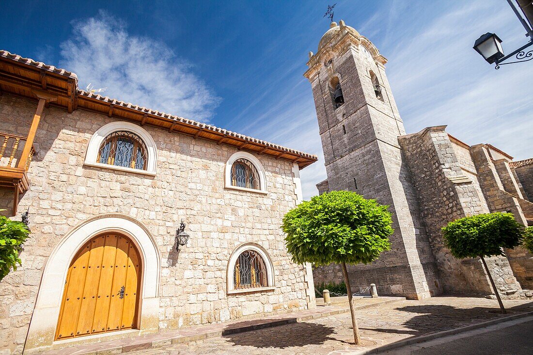 Church of Santa Marina in Rabé de las Calzadas, Way of St. James, Burgos, Spain.