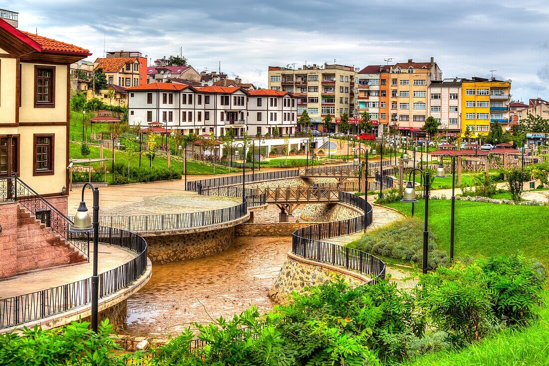 The City Park in the Black Sea port of Trabzon, Turkey.