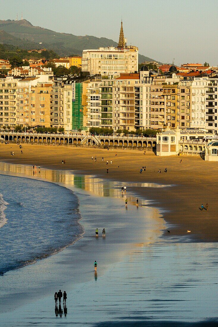 Spanien,Baskenland, Guipuzcoa, San Sebastian, Playa de la Concha