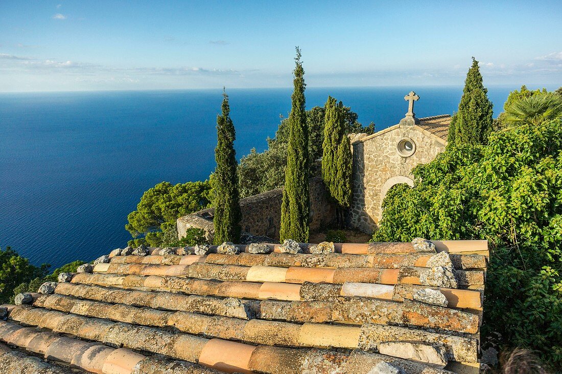 Ermita de la Trinitat, XVIII century. Valldemossa. Sierra de Tramuntana. Mallorca. Balearic Islands. Spain.