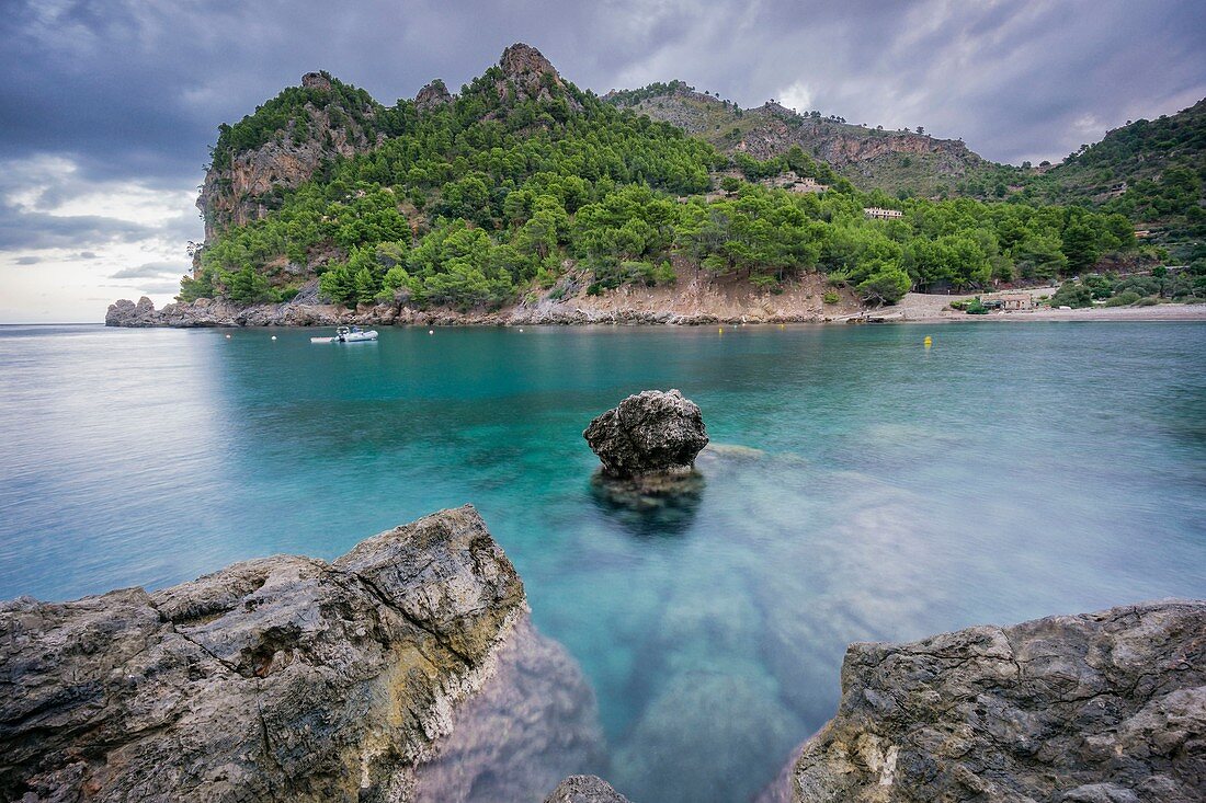 Cala Tuent, Escorca, Sierra de Tramuntana, Islas Baleares, Spanien