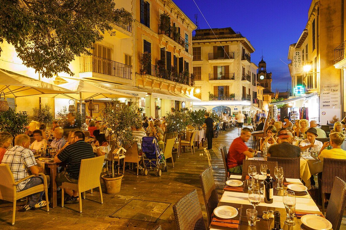 restaurantes del centro, Alcudia,islas baleares, Spanien