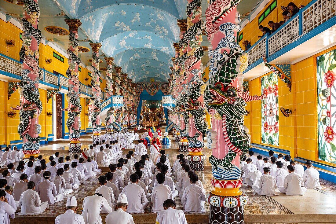 Cao Dai temple, Tay Ninh, Vietnam.