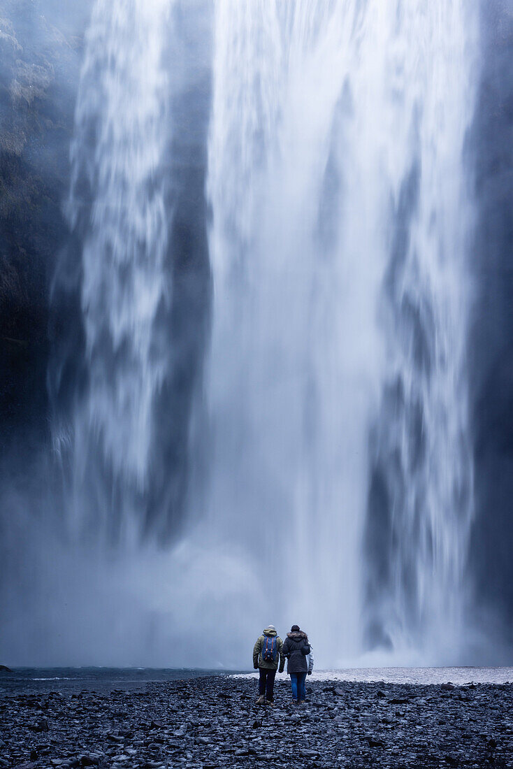 One of the most powerful waterfalls in Iceland, a classic visiting point for tourists.