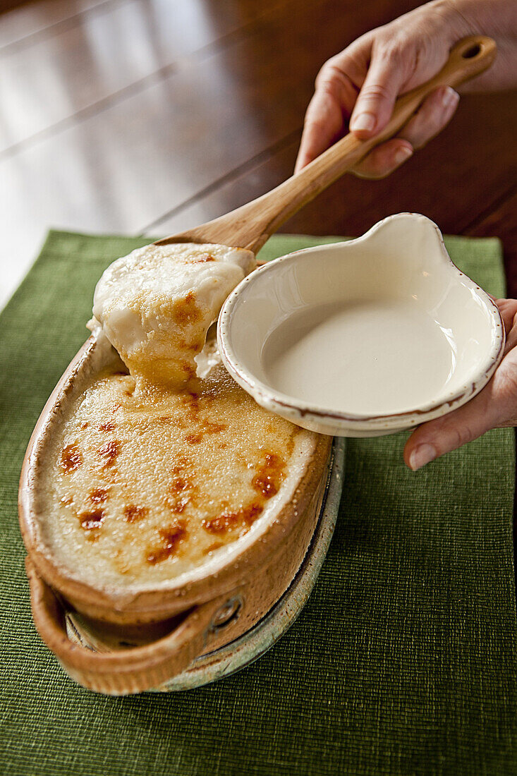 garlic parmesan mashed potatoes.