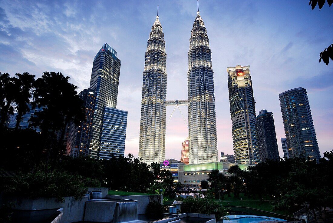 Petronas Twin towers of Kuala Lumpur, Malaysia.