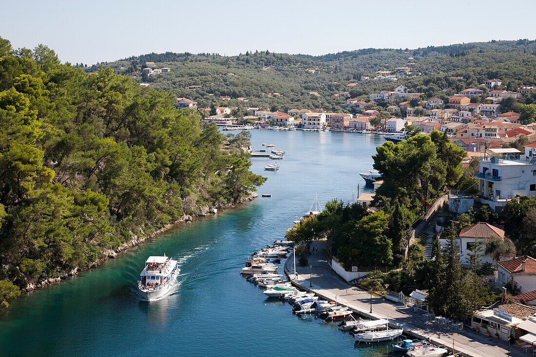 Gaios village, Ionian Islands, Paxi island, Greece, Europe.