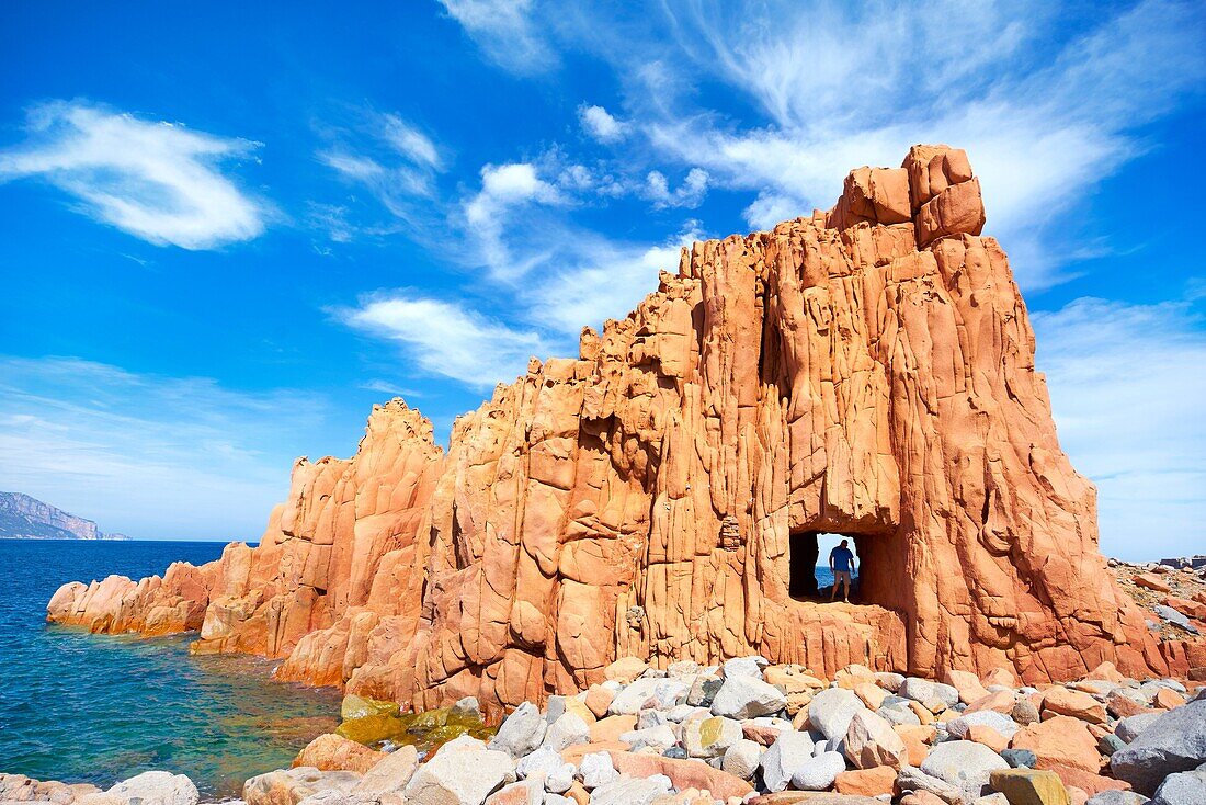 Arbatax, Red Rocks, Golfo di Orosei, Sardinia Island, Italy.